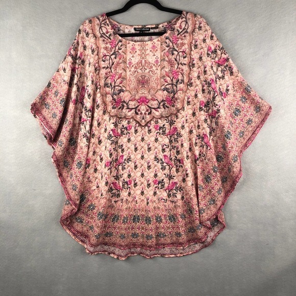 Tolani Tops - Tolani Women's Size Medium 100% Modal Floral/Bird Top